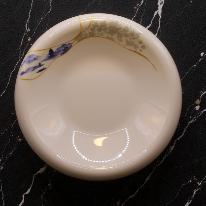 Đĩa Hoa Tròn Phương Đông Cao Melamine Cao Cấp 609-11