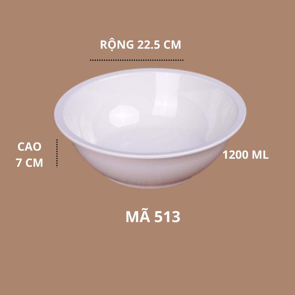 Âu Cơm Trắng Cao Cấp MELAMINE 513