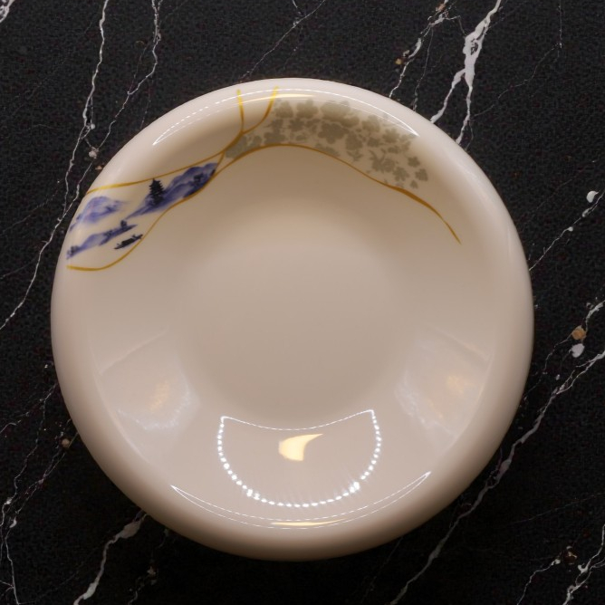 Đĩa Hoa Phương Đông Tròn Melamine Cao Cấp B037-9