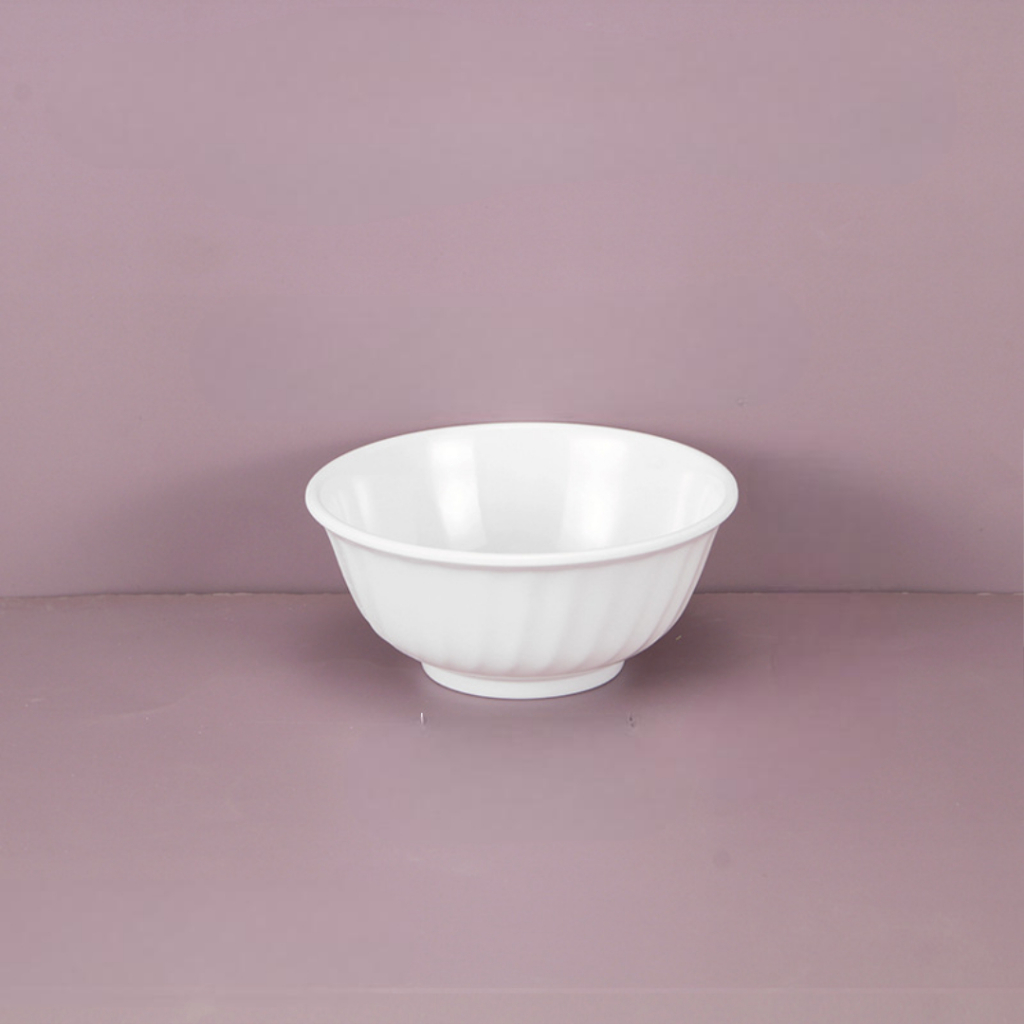 Bát Loe Trắng Cao Cấp Melamine A5 6005