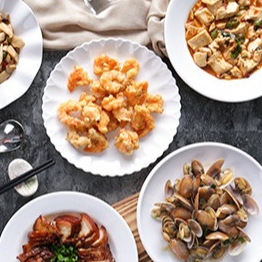 Đĩa Tròn Bồ Đề Phíp Trắng Cao Cấp Melamine A5 3412