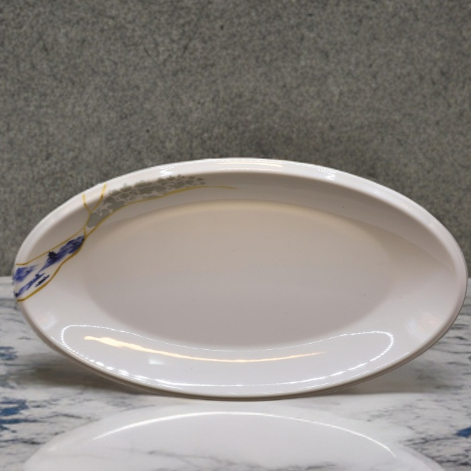 Đĩa Xoài Hoa Phương Đông Melamine Cao Cấp 3016