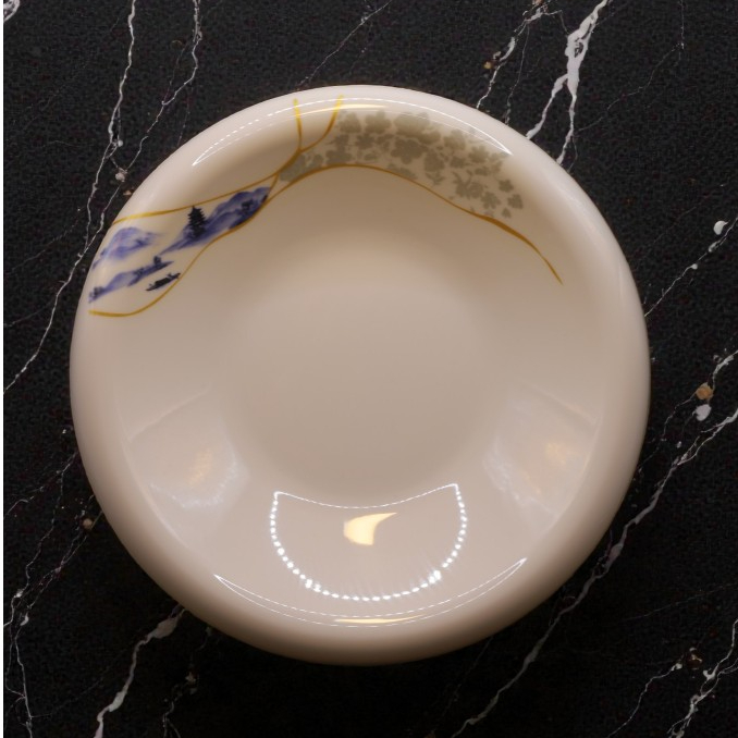 Đĩa Bồng Hoa Quả Phương Đông Tròn Sâu Melamine Cao Cấp 326-12