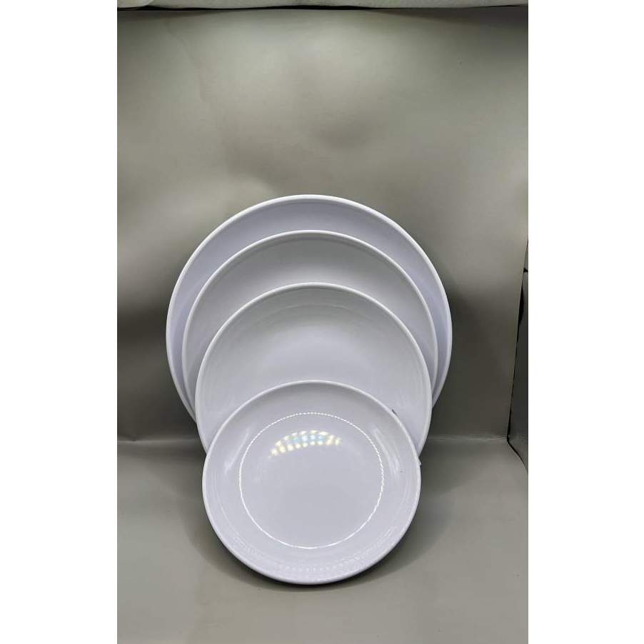 Đĩa Tròn Sâu Phíp Trắng Cao Cấp Melamine A5 226-7.5