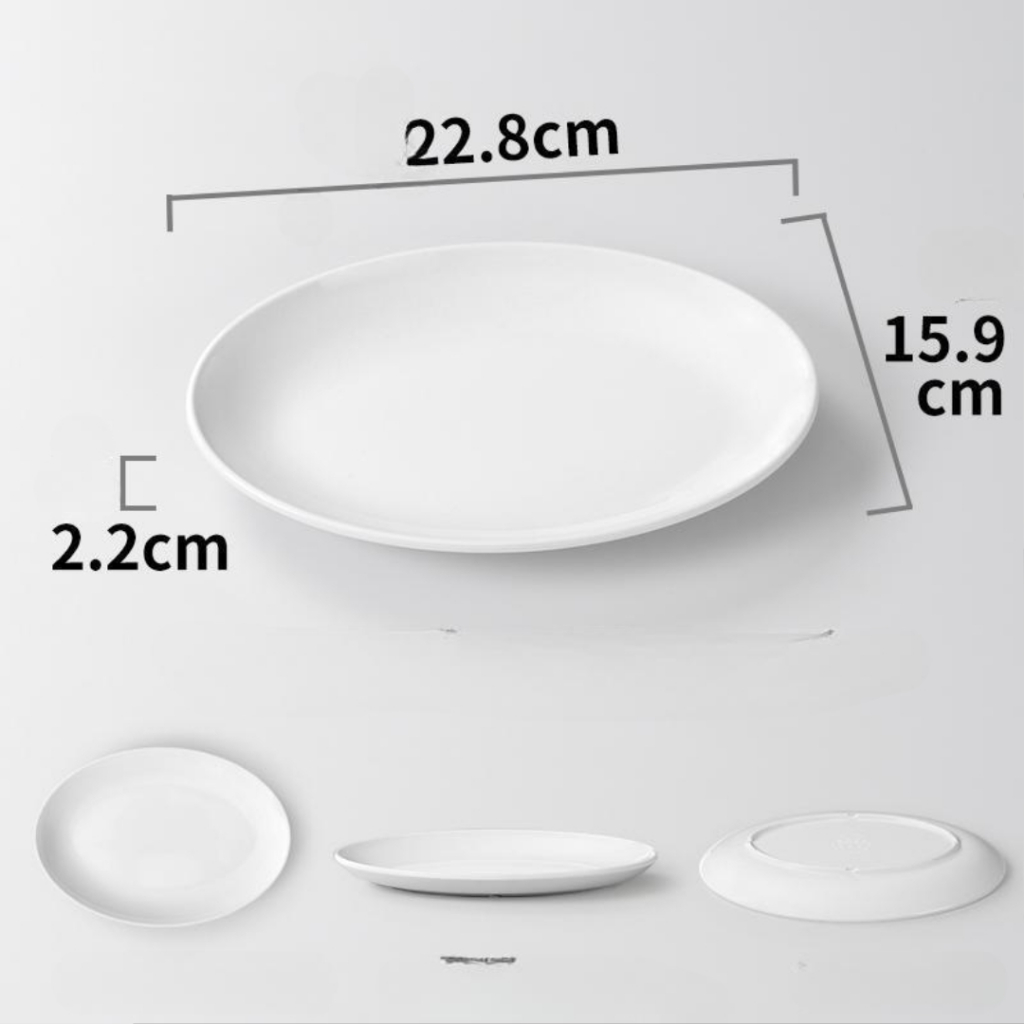 Đĩa Soài Trắng Phíp Melamine A5 7109
