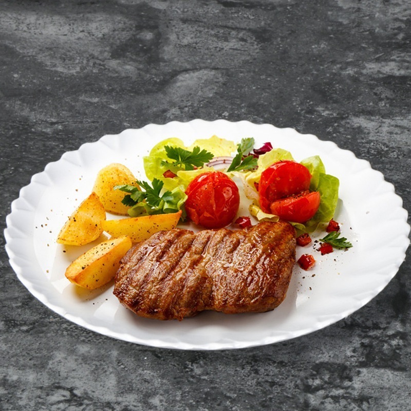 Đĩa Tròn Bồ Đề Phíp Trắng Cao Cấp Melamine A5 3406